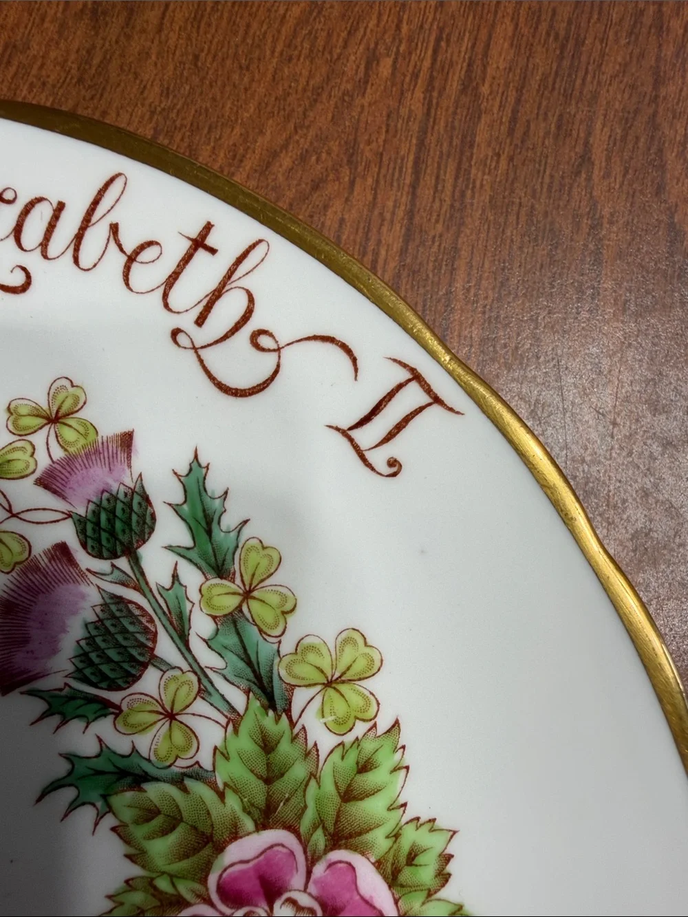 Vintage 1953 Queen Elizabeth II Coronation Commemorative Plate Tuscan Fine China